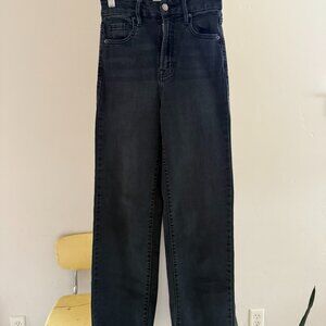 Bohme Black Theo Cropped Wide Leg Jeans